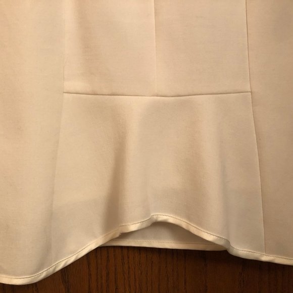 Tristan white dress, midi, Lined Fabric - Picture 3 of 6